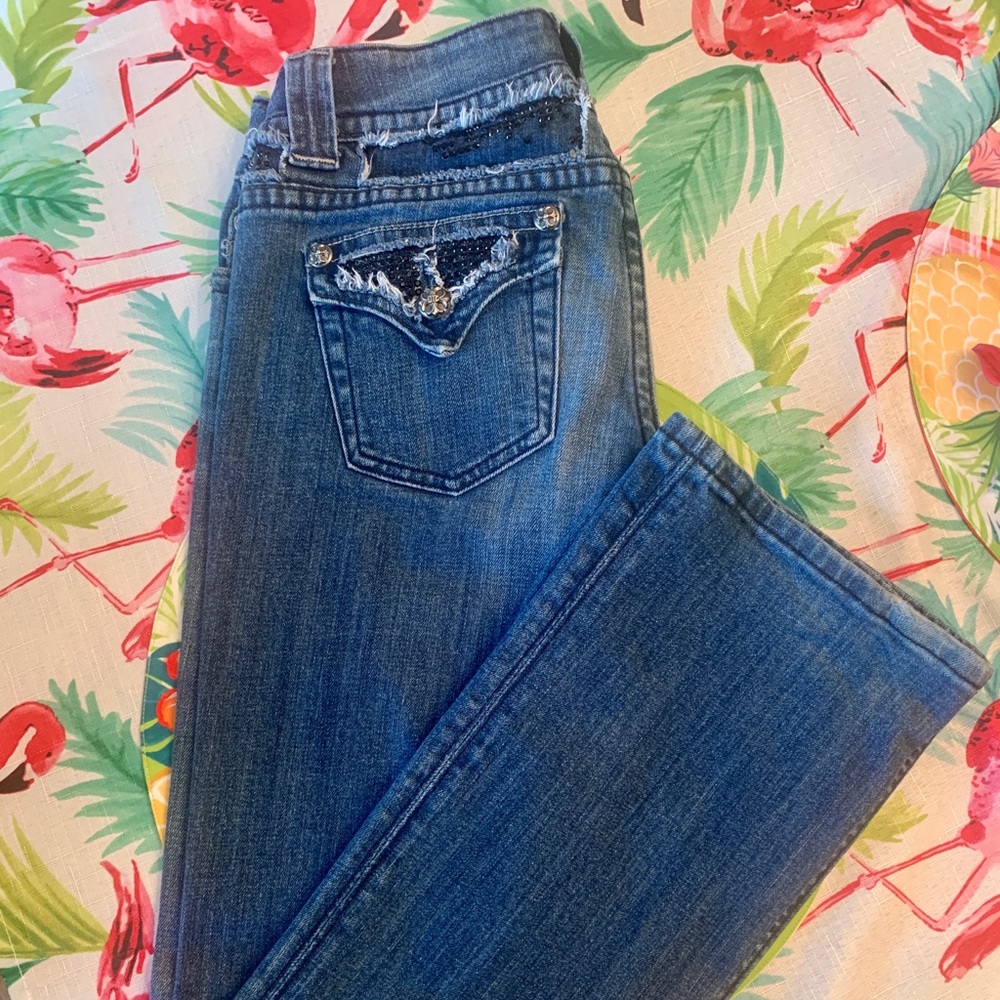 Miss Me Black Rhinestone Jeans